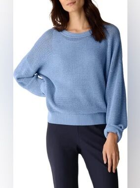 Eileen Fisher L Organic Cotton & Tencel Lyocell Crewneck Sweater